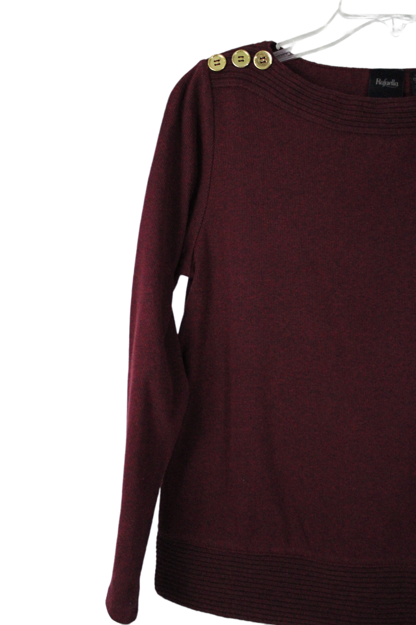 Rafaella Burgundy Sweater | S