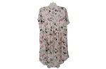 Torrid Pink Floral Long Tunic Blouse | 0 (12/L)