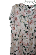 Torrid Pink Floral Long Tunic Blouse | 0 (12/L)