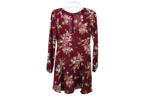 Forever 21 Red Floral Dress | S