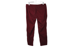 LOFT Modern Roll Cuff Chino Red Pants | 8