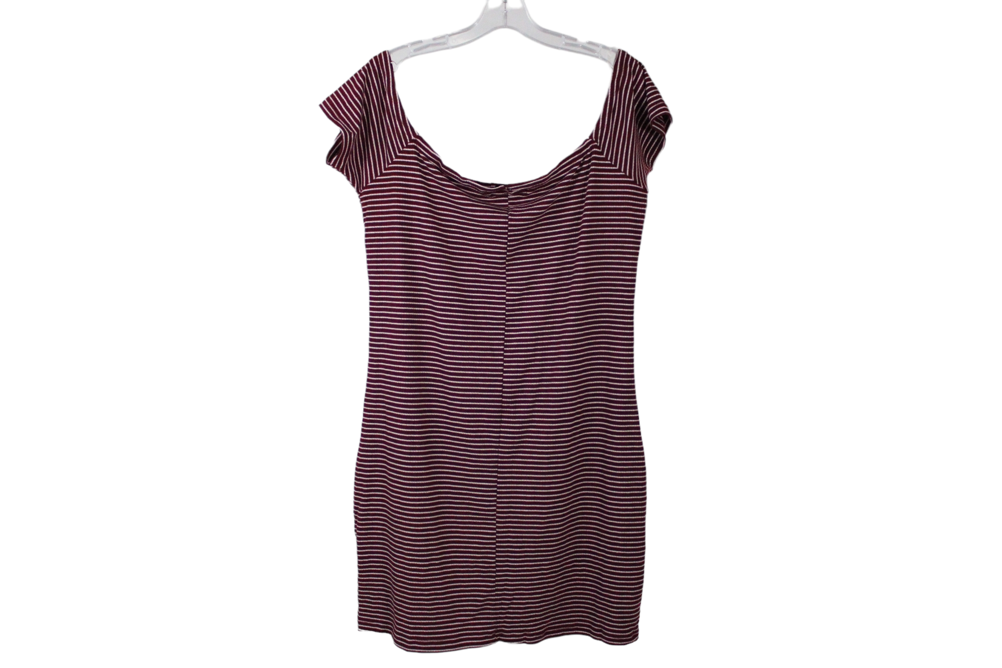 LU NYC Maroon Striped Dress | 1X