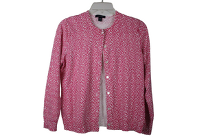 Lands end outlet pink cardigan