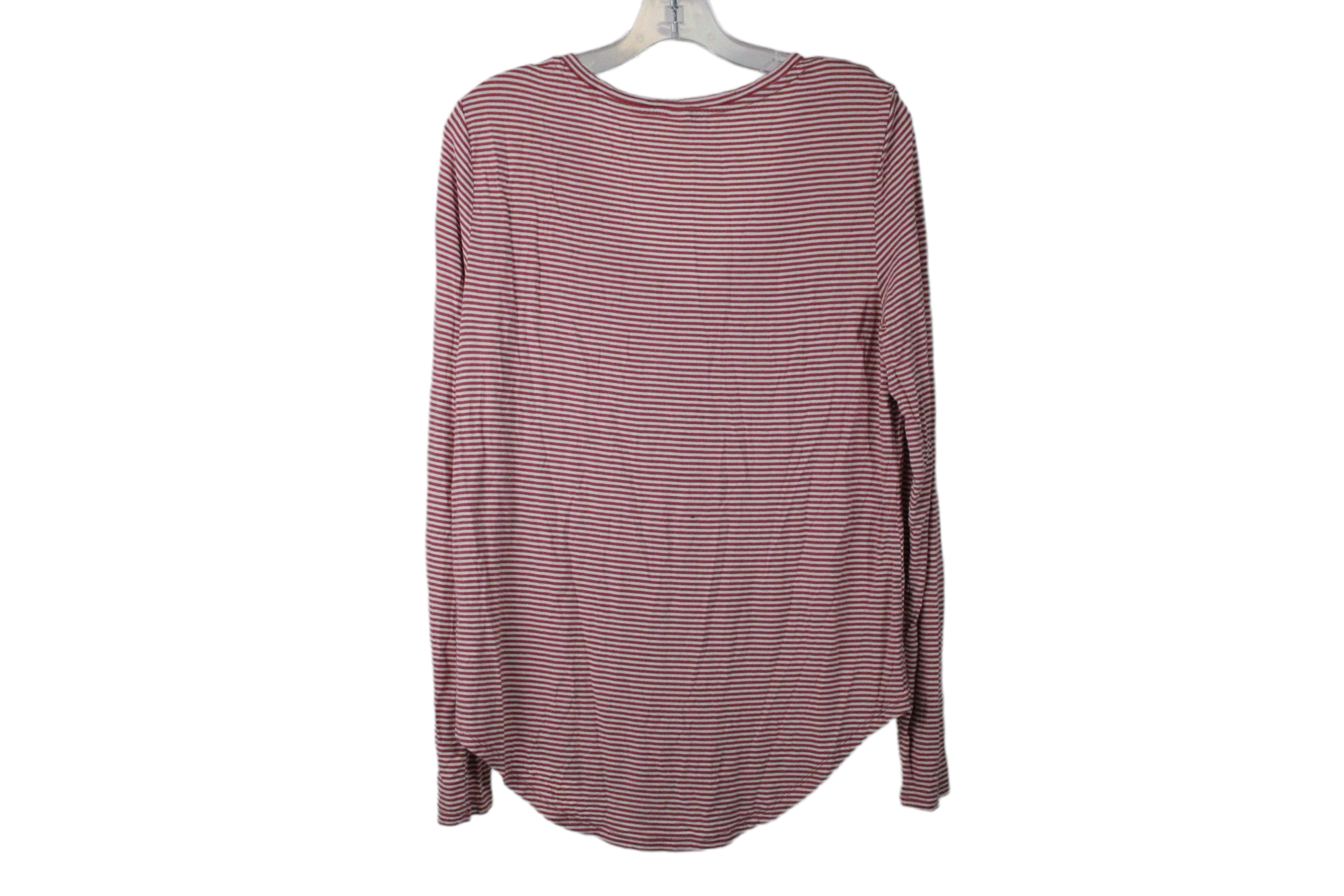 Old Navy Luxe Pink Striped Shirt | L