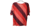 My Collection Red Striped Shimmer Blouse | XL