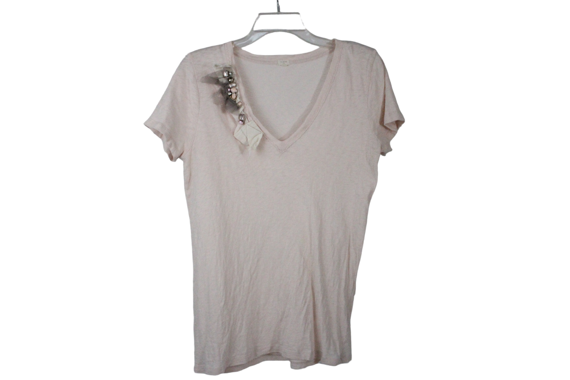 J.Crew Pale Pink Cotton Top | M