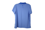 Adidas Climalite Blue Striped Polo | L