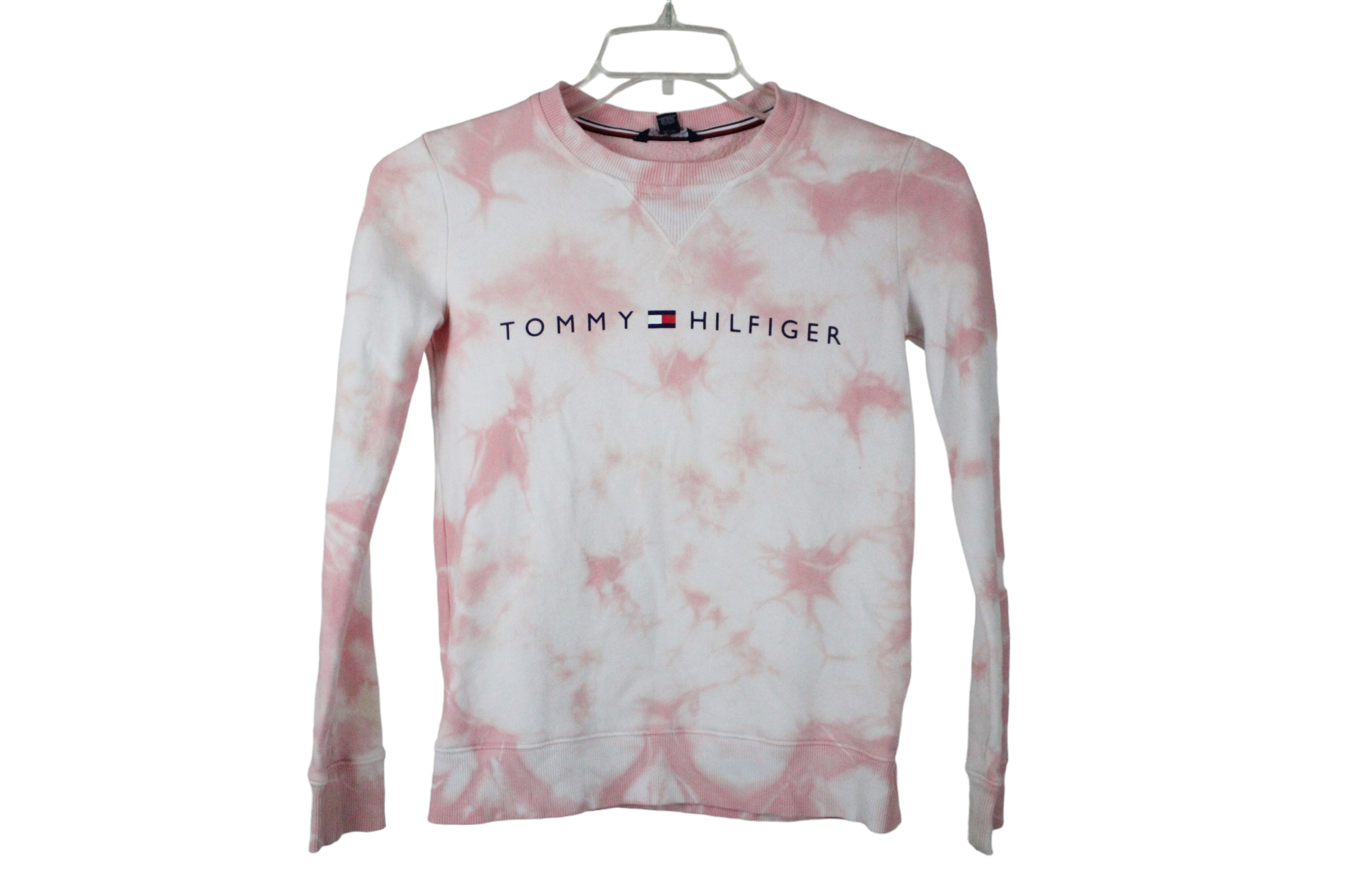 Tommy Hilfiger Pink Tie Dye Sweatshirt | XXS