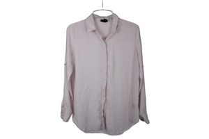 Mossimo Light Pink Chiffon Blouse | L