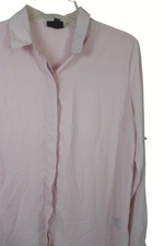 Mossimo Light Pink Chiffon Blouse | L