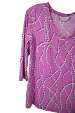 Linea By Louis Dell'Olio Pink Pearl Top | L