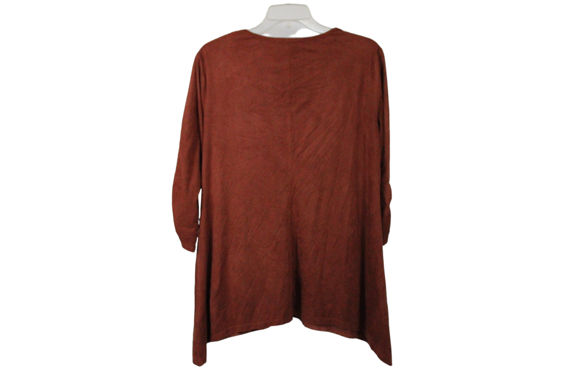 John Paul Richard Orange Suede Finish Top | M