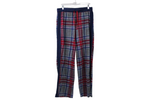 Cuddl Duds Blue Red Plaid Fleece Lounge Pants | L