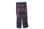 Cuddl Duds Blue Red Plaid Fleece Lounge Pants | L