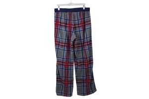 Cuddl Duds Blue Red Plaid Fleece Lounge Pants | L