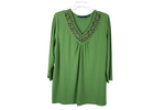 Susan Graver Green Top | L