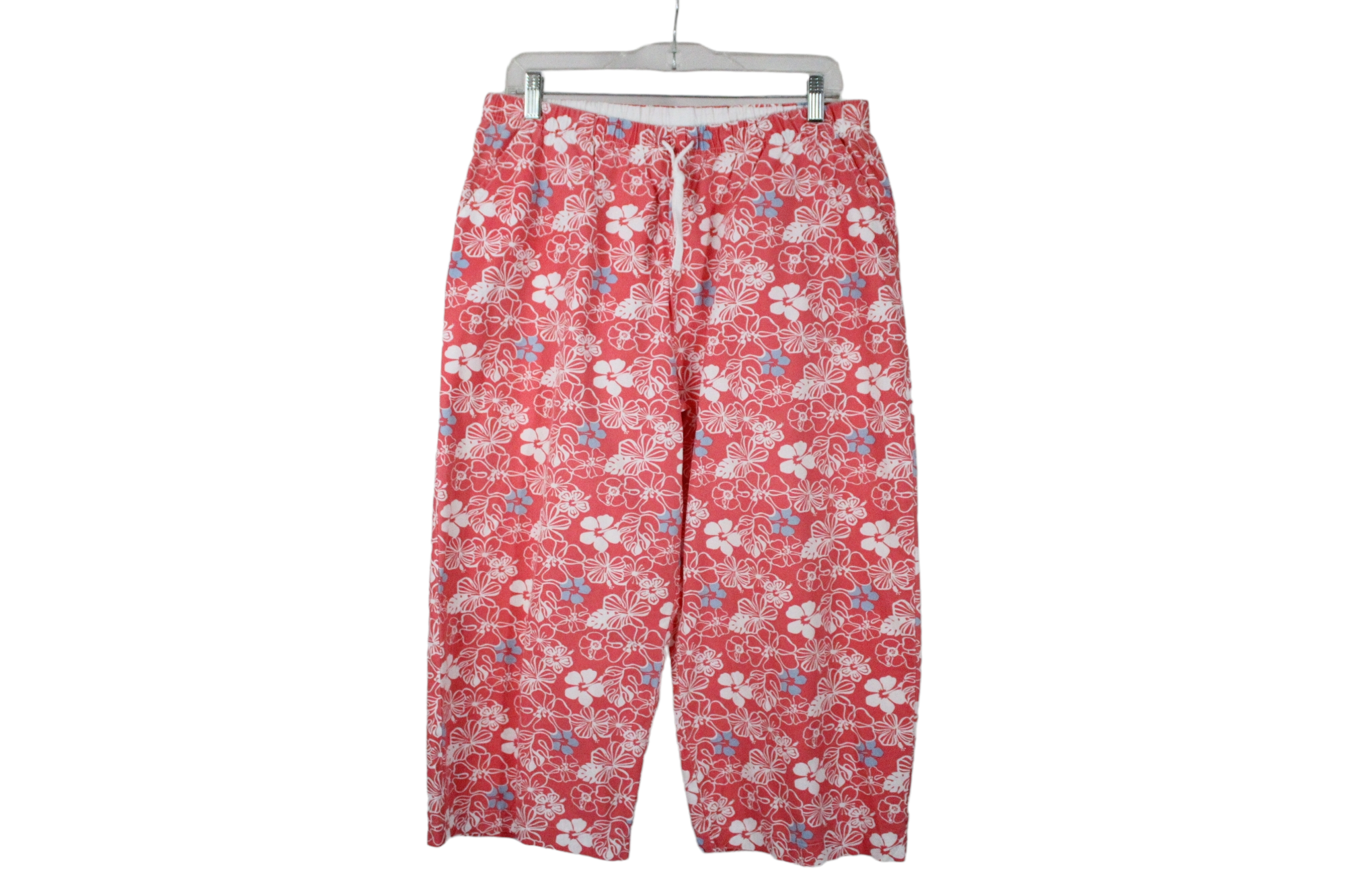 Silverwear Pink Floral Capri Pant | L