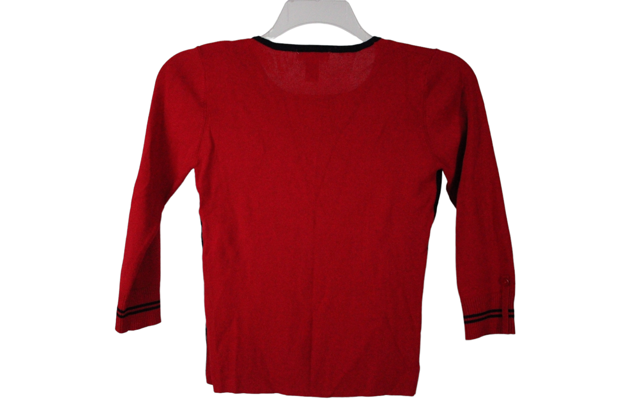 Vintage Carducci Red Black Knit Sweater | S