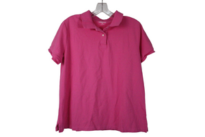 Lands' End Pink Polo Shirt | M Petite