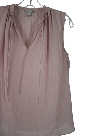 H&M Pink Chiffon Top | XXS