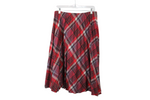 Take 1 Vintage Wool Plaid Pleated Skirt | 16