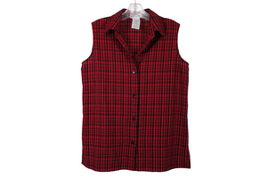 White Stag Stretch Red Plaid Tank | M