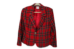 Vintage Bentley Red Plaid Blazer | 8