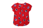 Banana Republic Red Floral Blouse | XS