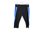 Athletic Works Black Blue Capri Legging | L