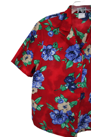 Bonworth Red Floral Top | XL