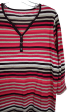 Croft & Barrow Pink Striped Shirt | XL