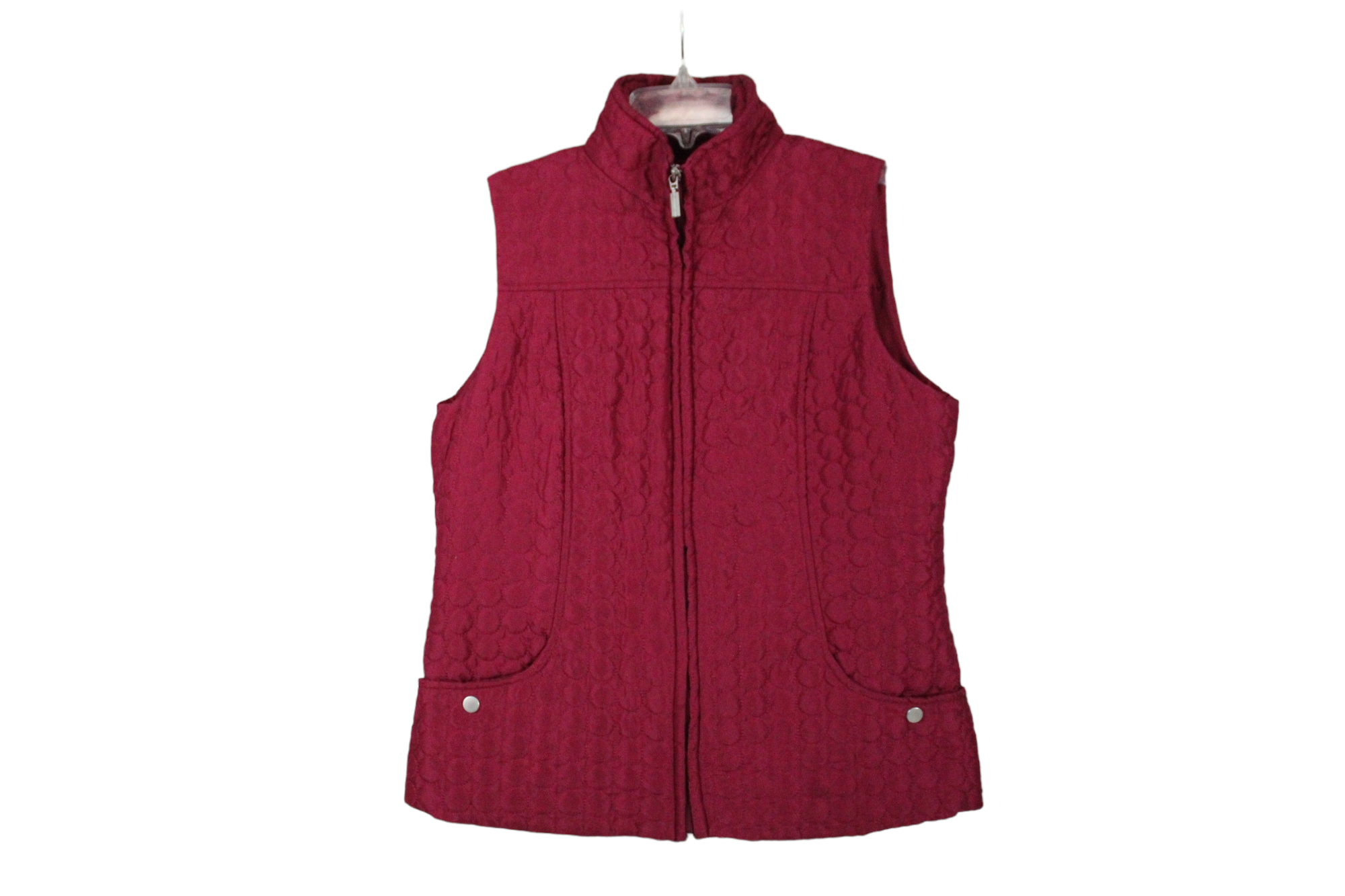 Keren Hart Pink Quilted Vest | M