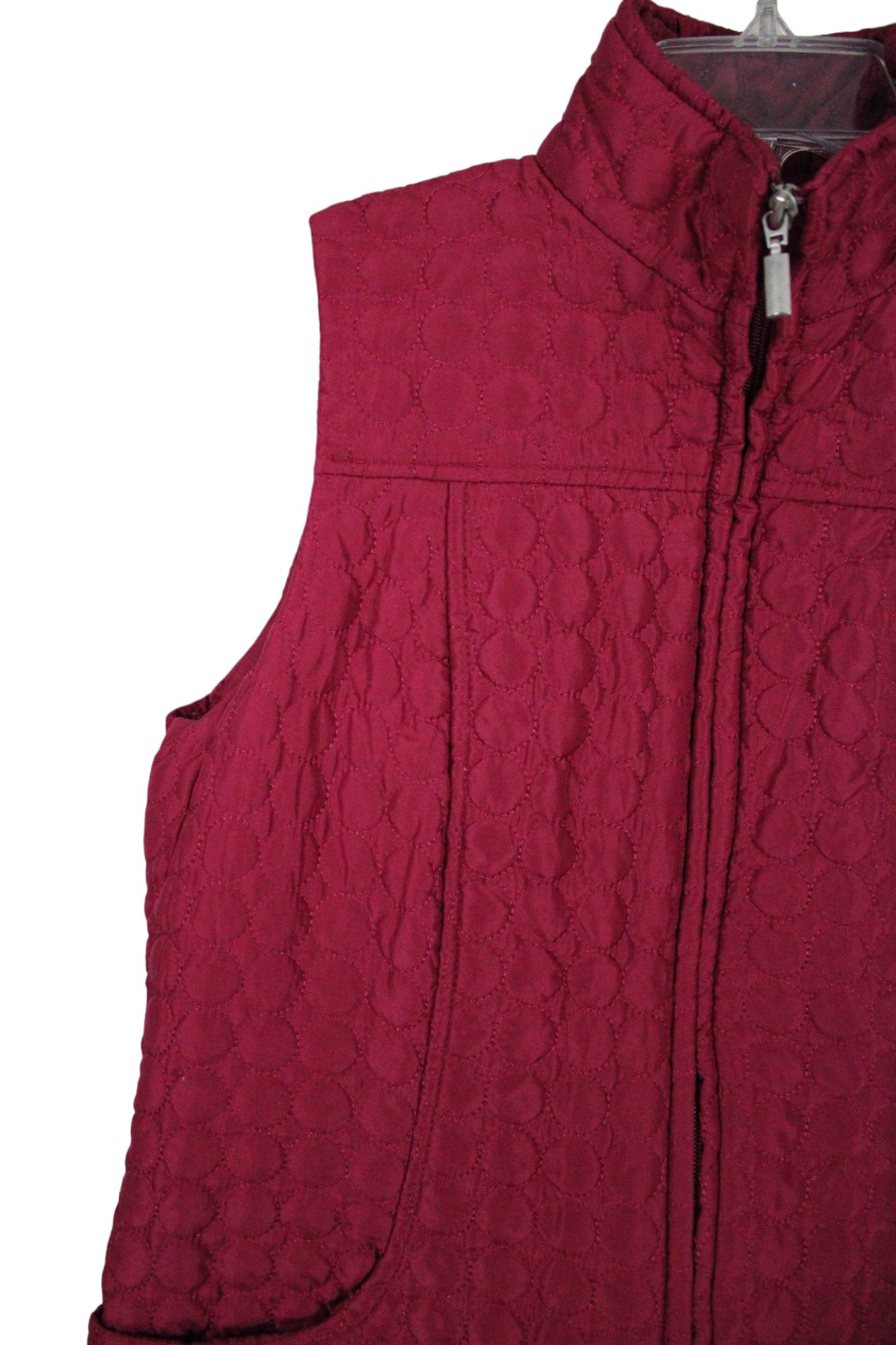 Keren Hart Pink Quilted Vest | M