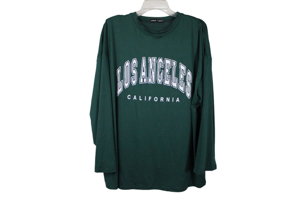 SHEIN, Tops, Shein Los Angeles California Longsleeve Tee