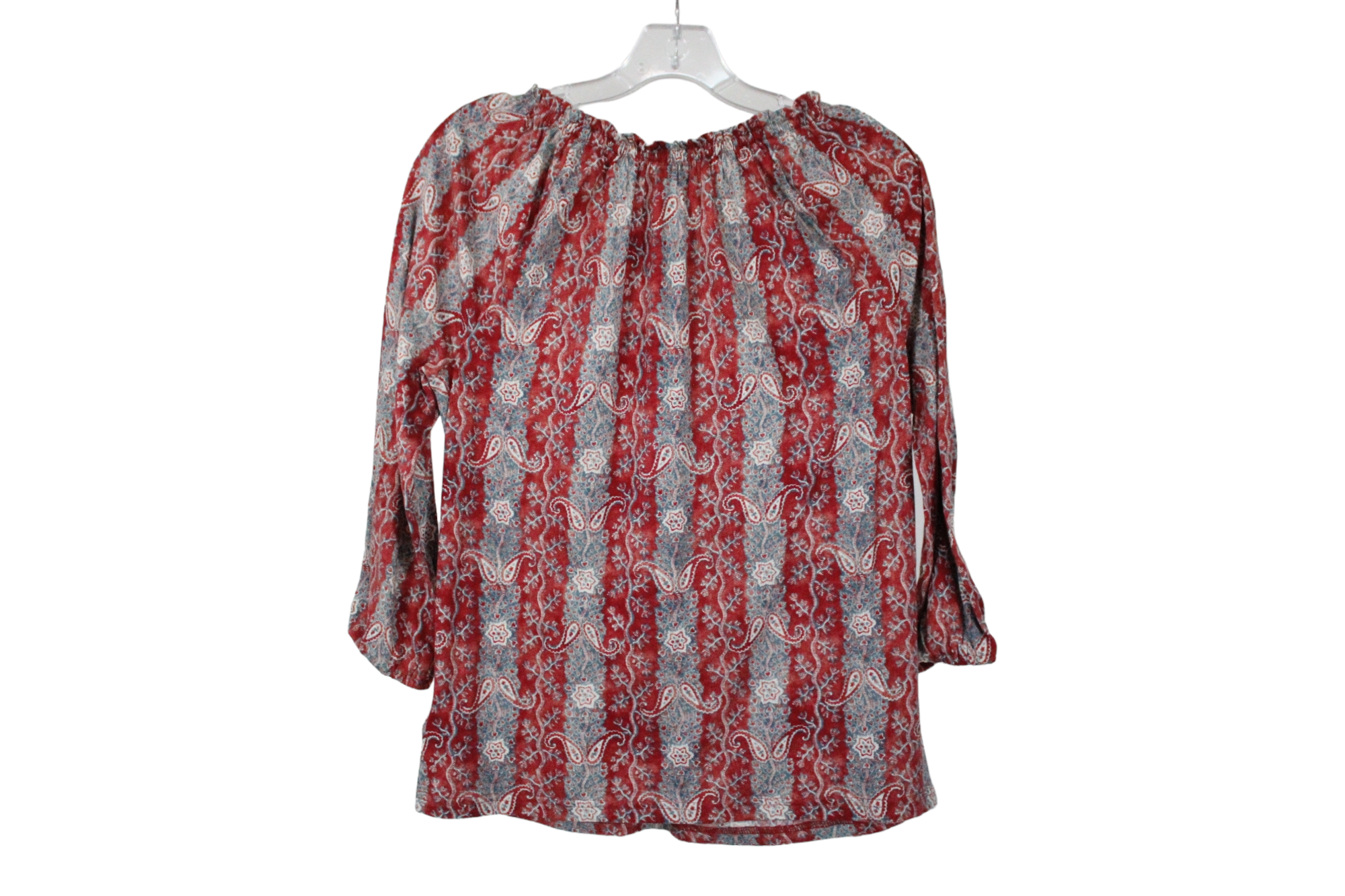 Chaps Red Patterned Top | M