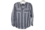 a.n.a Blue Striped Top | XS