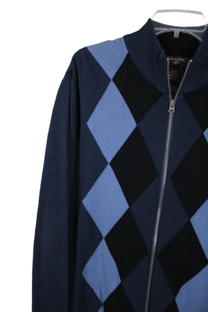 Dockers Blue Argyle Sweater | XL