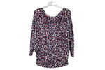 White Birch Fleecey Leopard Top | S