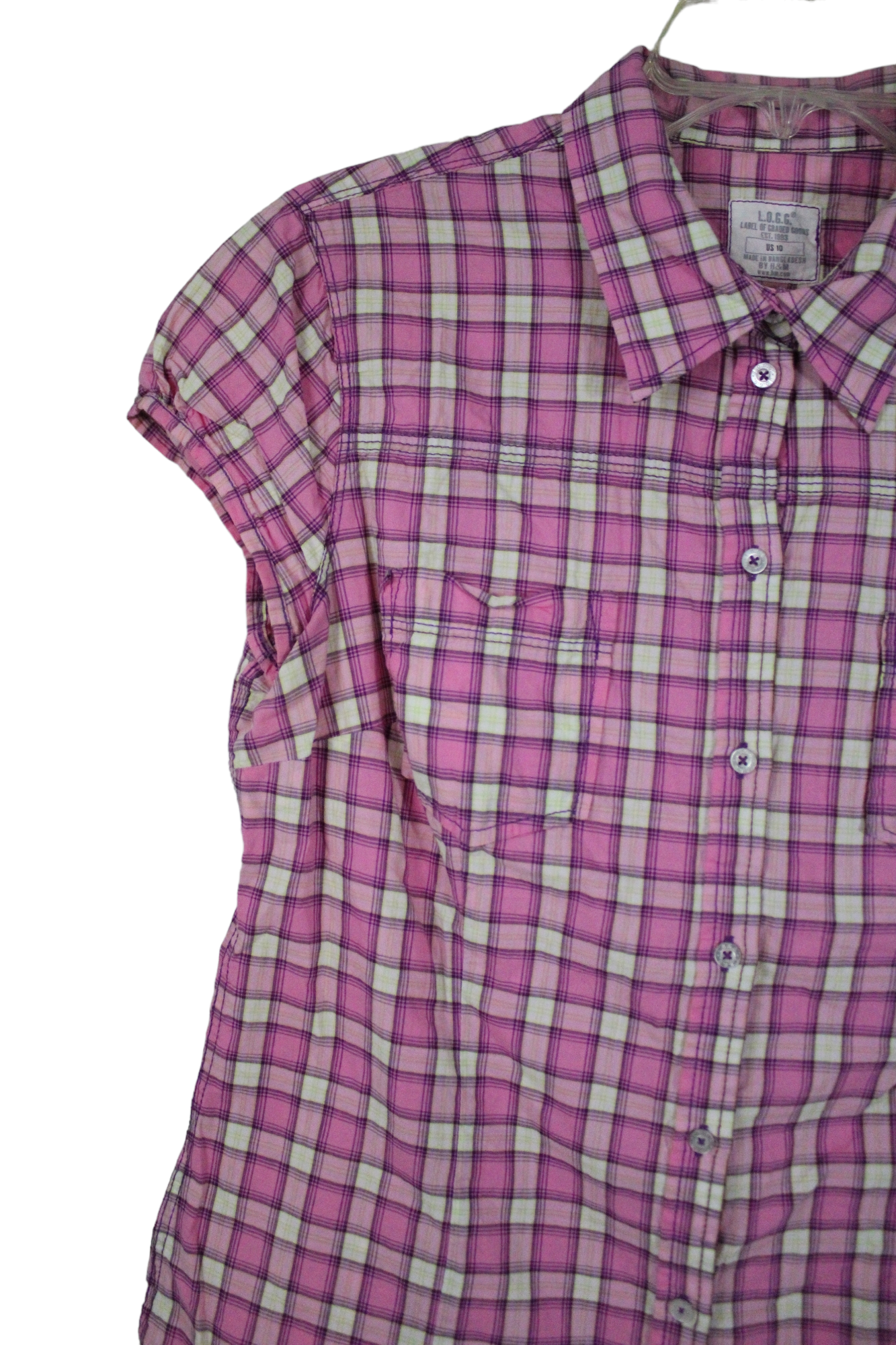 L.O.G.G. Pink Plaid Shirt | 10