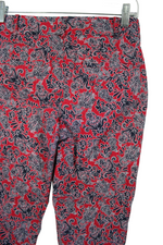 Talbots Red Blue Pants | 6