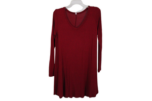 Popana Red Tunic Top | M