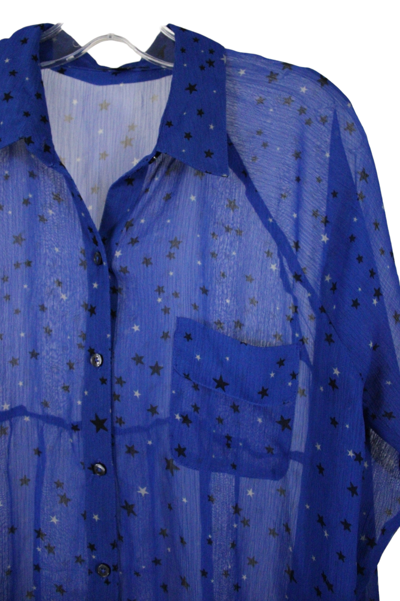 Express Blue Star Blouse | M