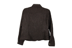 Ruby Rd. Brown Shimmer Jacket | 10 Petite