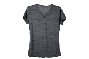 Head Gray Headered V-Neck Shirt | M