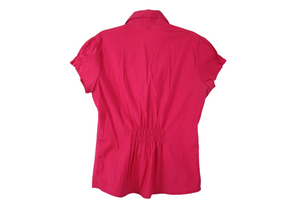 Body Central Hot Pink Stretch Button Down | L