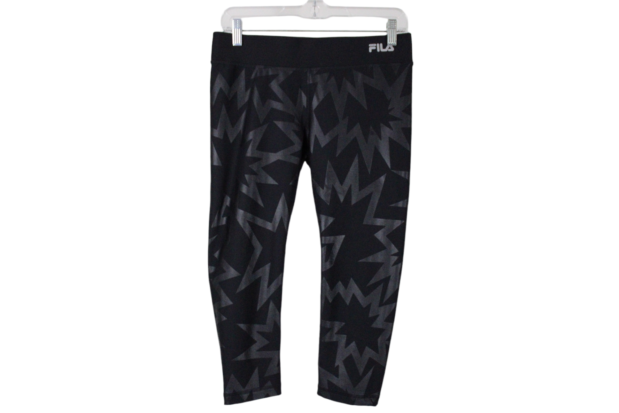 Fila Performance Black Pattern Capri Legging | S