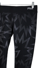 Fila Performance Black Pattern Capri Legging | S