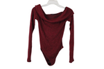 Out From Under Urban Outfitters Red Rib Knit Bodysuit | S