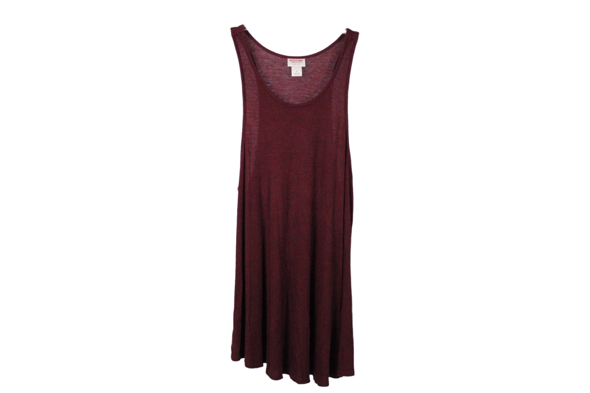 Mossimo Maroon Rib Tank | L