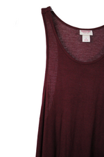 Mossimo Maroon Rib Tank | L